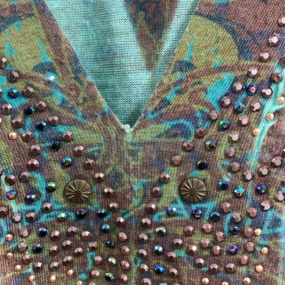 Dolman Sleeves Bleu Lounge Top - Picture 4 of 8